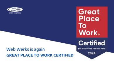 Web Werks Data Centers Secures Great Place to Work® Certification for the 2nd Consecutive Year